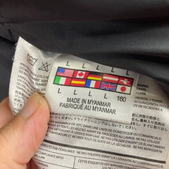 Spyder Youth Boys L 14 / 16 Hooded Ski Snow Winter Jacket Logo Zip Pockets - Picture 7 of 9